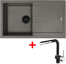 Sinks AMANDA 860 BL Nanotruffle + MIX 3 P Nanoblack 